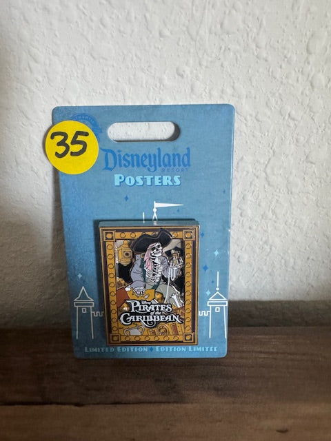 Pirates Disneyland Poster DLR LE 200 Disney Pin