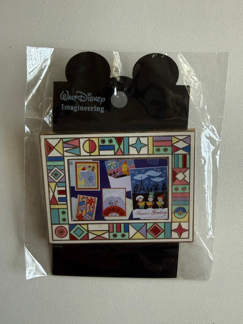 Happy Holidays Small World WDI LE 300 Disney Pin