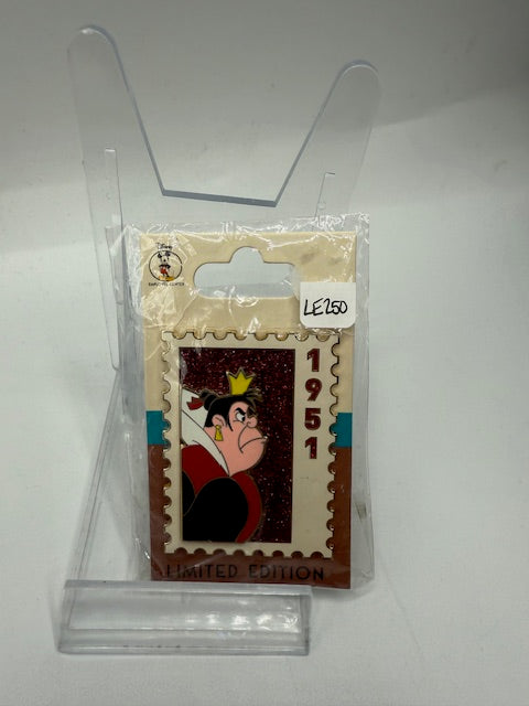 Queen of Hearts DEC Stamp LE 250 Disney Pin