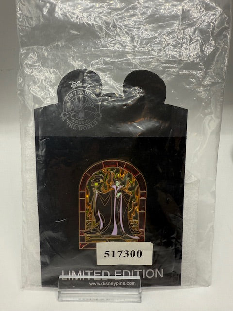 Maleficent Shopping Stained Glass Diablo LE 250 Disney Pin
