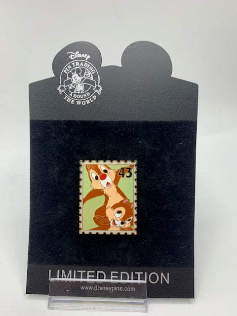 Chip Dale Shopping Stamp LE 250 Disney Pin