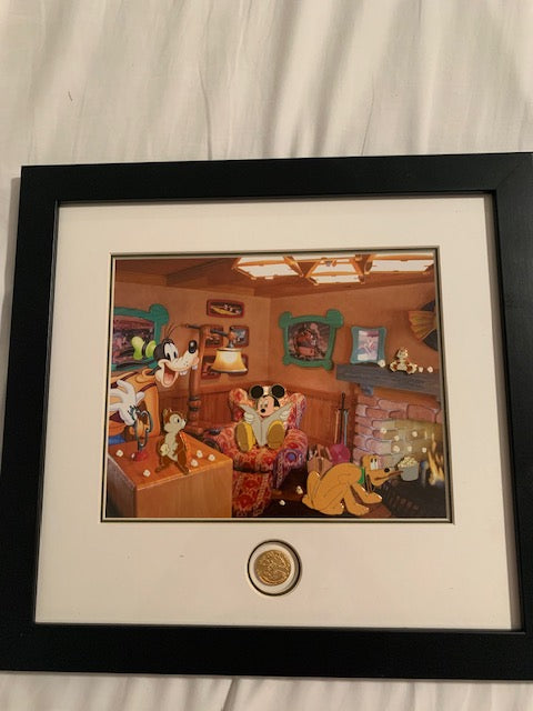 Boy's Night At Mickey's LE 75 Disney Frame Set