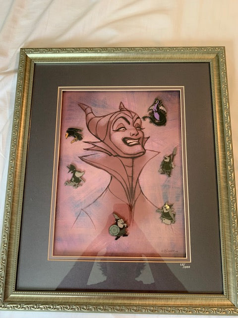 Maleficent Sketch Frame Set LE 1000 Goons Pin