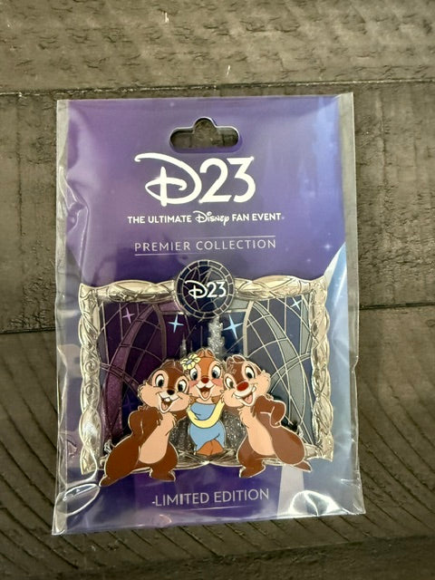 Chip Dale D23 Premiere LE 1000 Disney Pin