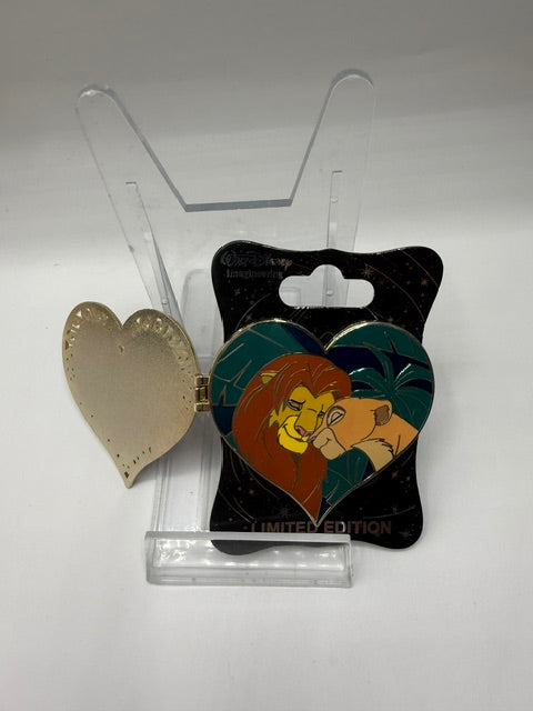 Lion King Valentine Heart WDI LE 250 Disney Pin