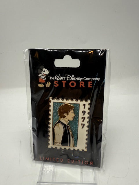 Starwars DEC Stamp Han Solo LE 250 Disney Pin