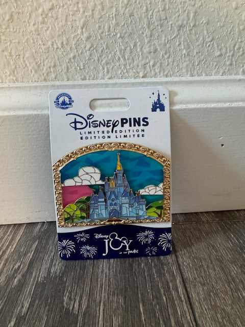 WDW Castle Stained Glass LE 2000 Disney Pin