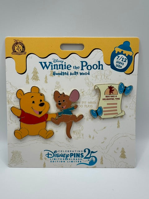 Winnie The Pooh Hundred Acre Wood Pooh and Roo 7/12 Pin LR J