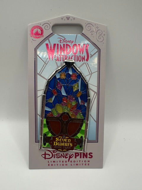 Disney Parks Windows of Attractions Seven Dwarfs LE 2500 Pin J