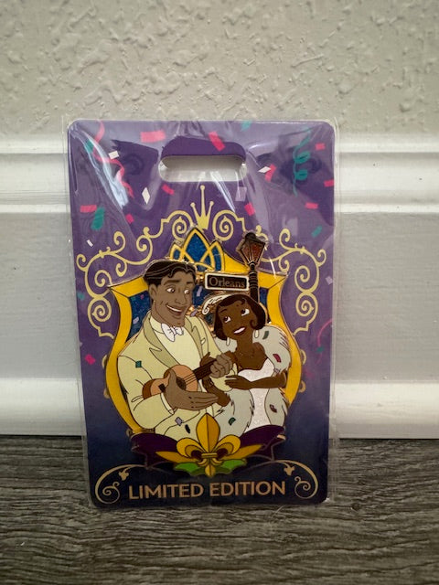 Tiana Naveen Mardi Gras WDI LE 300 Disney Pin