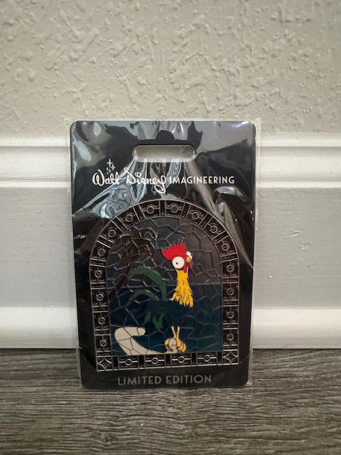 Hei Hei Stained Glass Bird WDI LE 300 Disney Pin