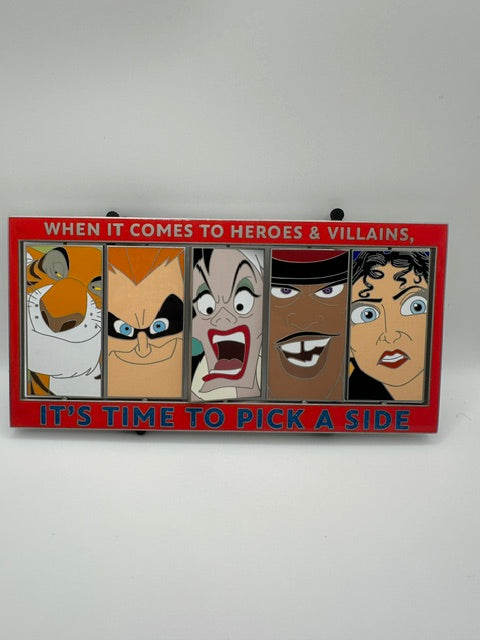 2021 Heroes Vs Villains Pick a Side Spinner LE 300 Jumbo Pin J