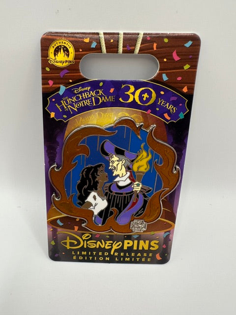 Hunchback of Norte Dame 30 years Esmeralda and Frollo LR Pin J