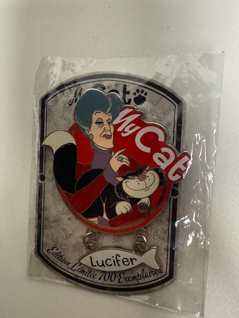 My Cat Paris Lucifer LE Disney Pin