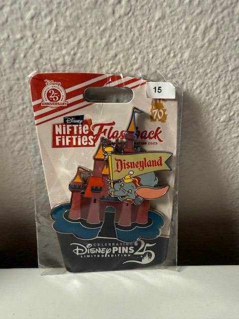 Dumbo Castle Nifty Fifty LE 500 DLR Disney Pin