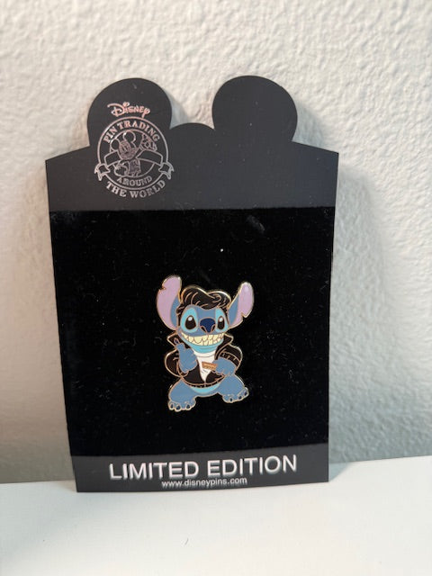 Stitch Leather Jacket Shopping LE 250 Elvis Disney Pin