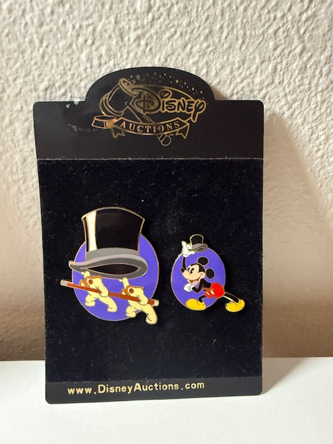 Mickey Mouse Auctions Top Hat LE 500 Disney Pin Set
