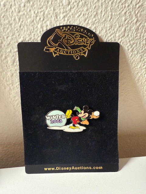 Mickey Mouse Auctions LE 100 Winter Series Disney Pin