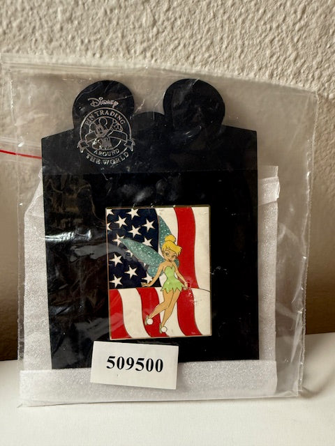 Tinker Bell American Flag LE 135 Shopping Disney Pin