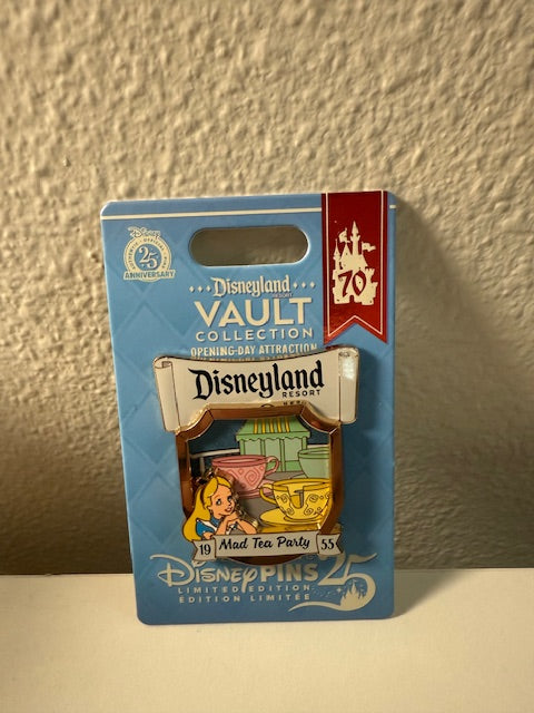Alice Vault DLR 70TH LE Disney Pin