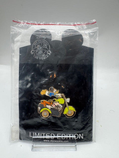 Donald Goofy Motorcycle Shopping Disney Pin