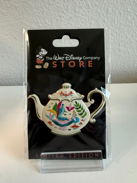 Caterpillar Alice Teapot Pin