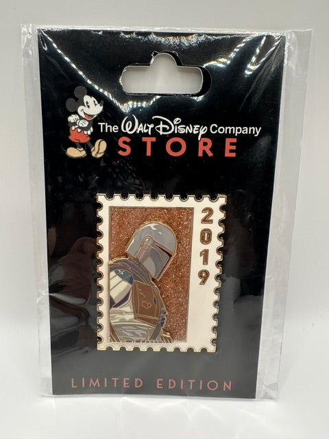 TWDC Mandolorian Stamp LE 250 Pin J