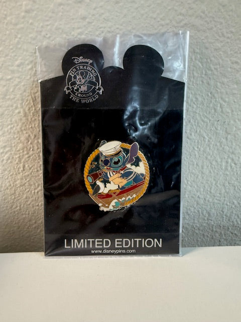 Stitch Shopping Boat Telescope LE 250 Disney Pin