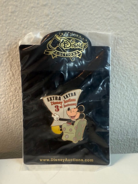 Mickey Mouse Auctions 3rd Anniversary LE 100 Disney Pin