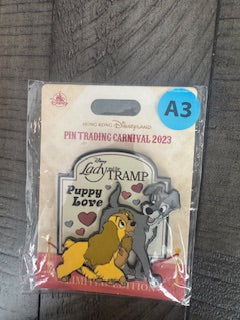 Lady and the Tramp Hong Kong Carnival 2023 Disney Pin