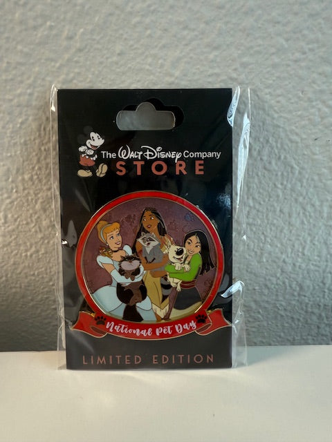 National Pet Day Poca Mulan Cinderella DEC LE 250 Disney Pin