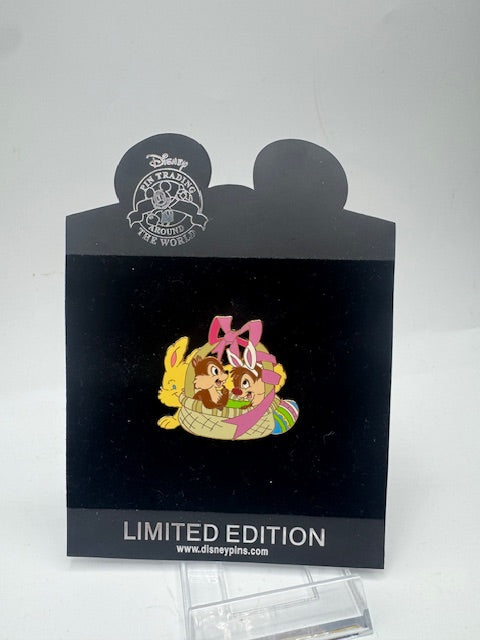 Chip & Dale Easter Basket Shopping LE 250 Disney Pin