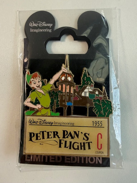 Peter Pan Fantasyland Ticket WDI LE 300 Disney Pin