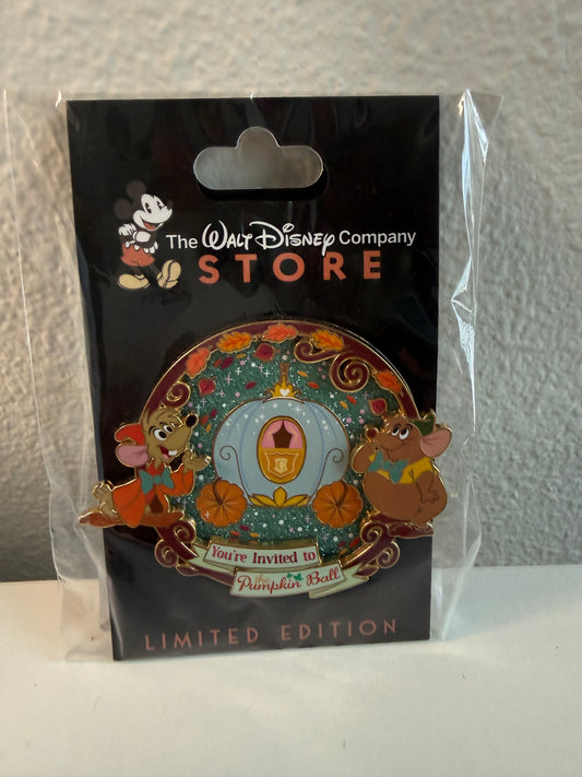 Jaq Gus Pumpkin Ball DEC LE 250 Disney Pin