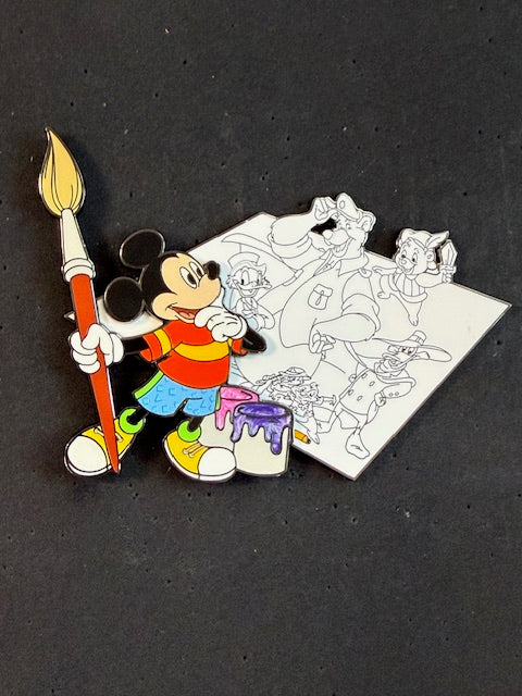 Mickey Disney Afternoon WDI LE Disney Pin Comes with Card and plastic