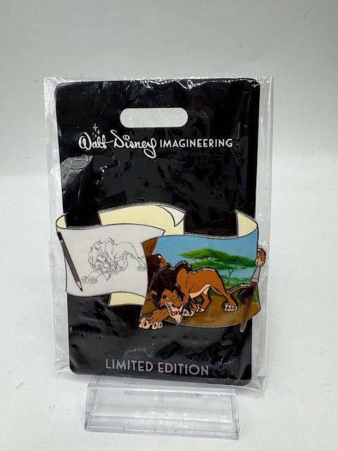 Scar Off the Page WDI LE 300 Disney Pin