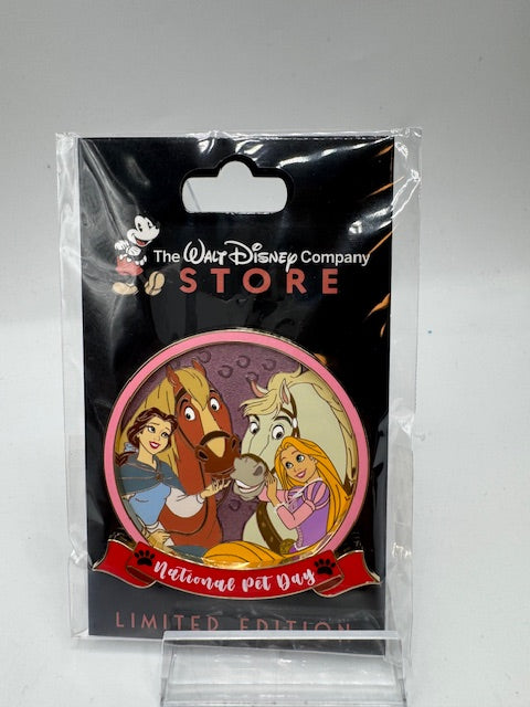 Belle Rapunzel Pet Day DEC LE 250 Disney Pin