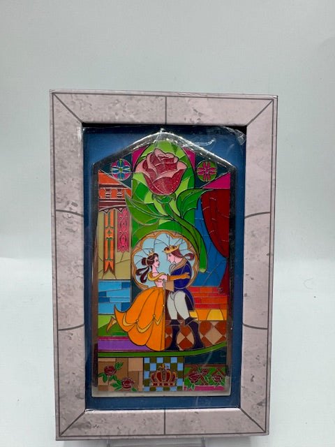 Beauty and the Beast Stained Glass Jumbo LE 250 Disney Pin