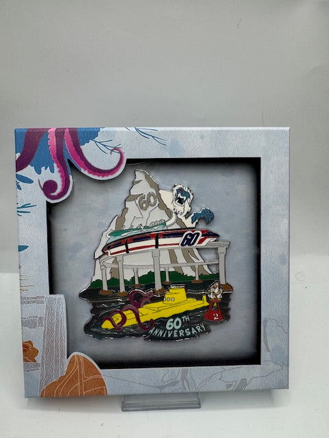 60th Matterhorn Monorail Submarine WDI LE 200 Jumbo Disney Pin