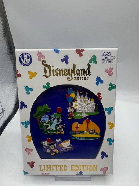 Ballon D23 LE 150 Box Set 4 Disney Pins