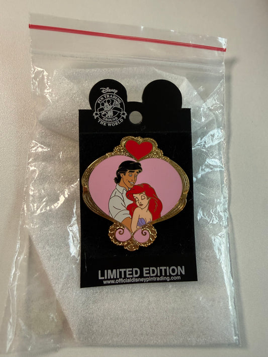 Ariel Eric Shopping Heart LE 250 Disney Pin FLAWED