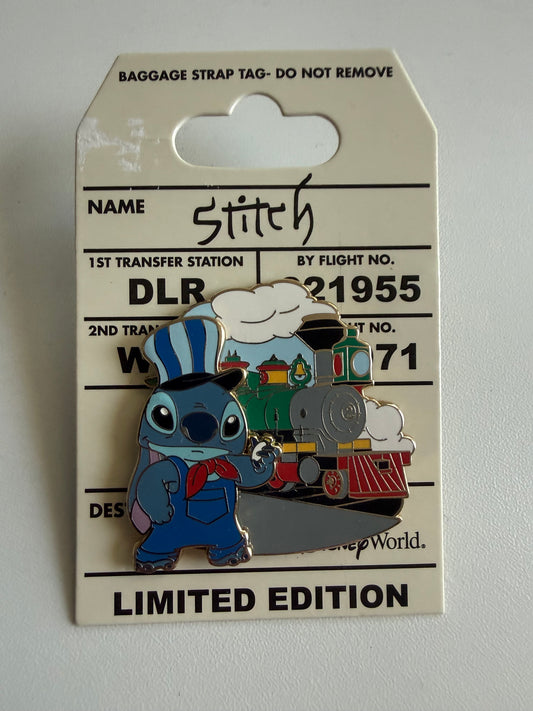Stitch Conductor DLR LE 1800 Disney Pin