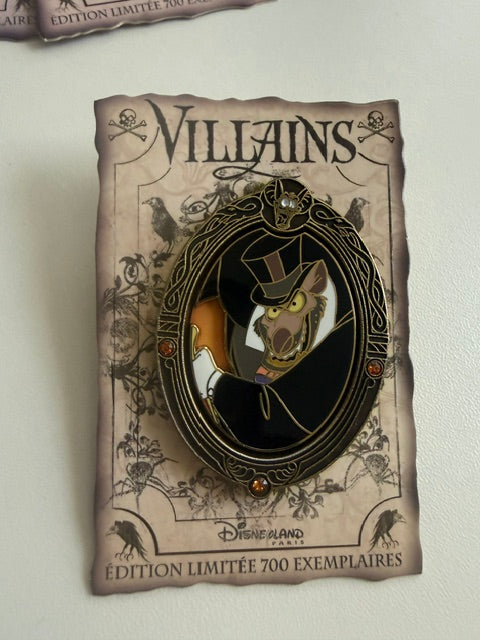 Ratigan Paris Villain LE 700 Disney Pin