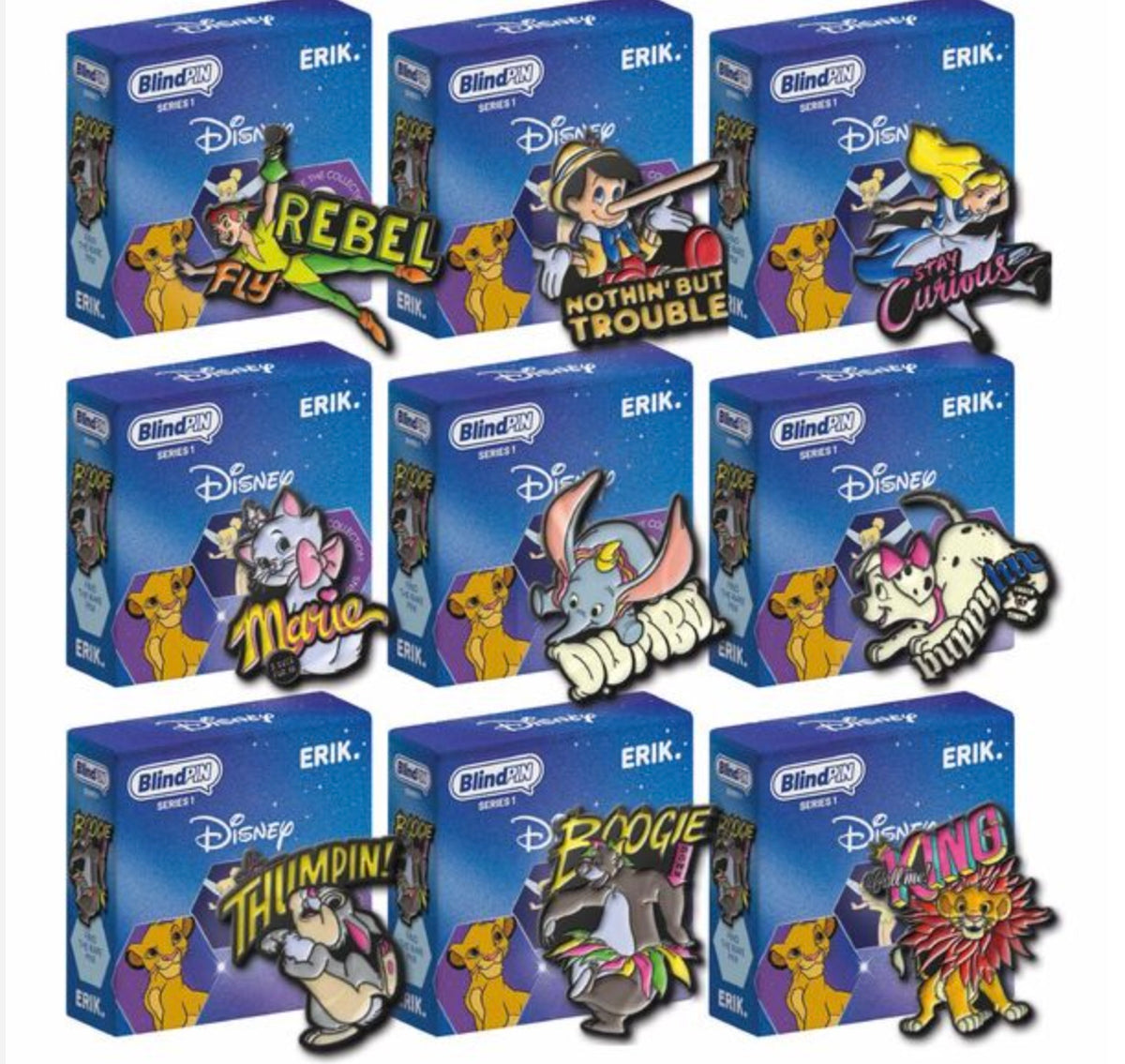 Grupo Erik Classic Series 1 Blind Boxed Pins 10/21 Ship