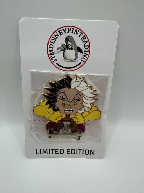 WDI ADORB Cruella Super Chaser LE 200 DISNEY PIN J